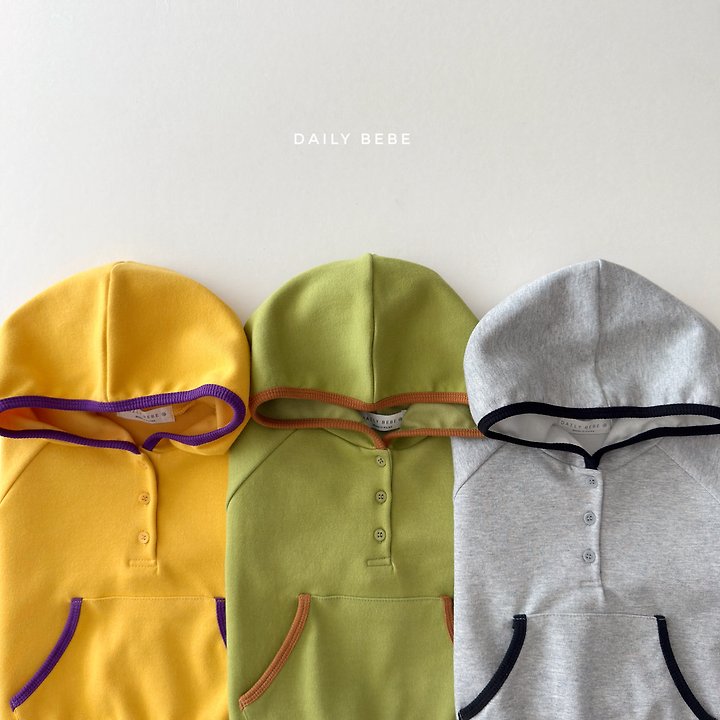 Daily Bebe - Korean Children Fashion - #childrensboutique - Colored Pencil Hooded Tee - 4