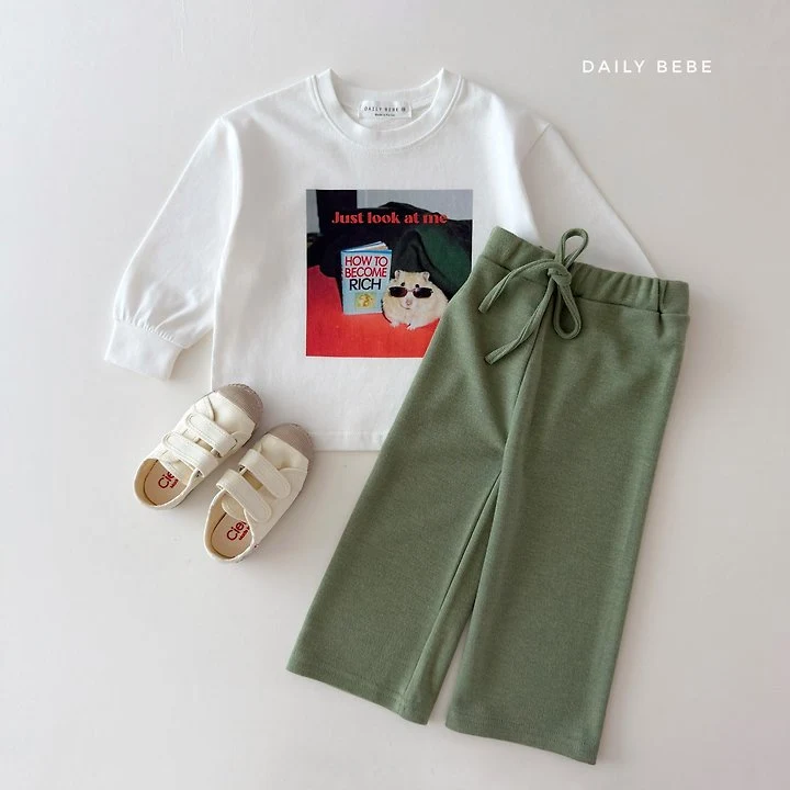 Daily Bebe - Korean Children Fashion - #fashionkids - Knit Wide Pants - 10
