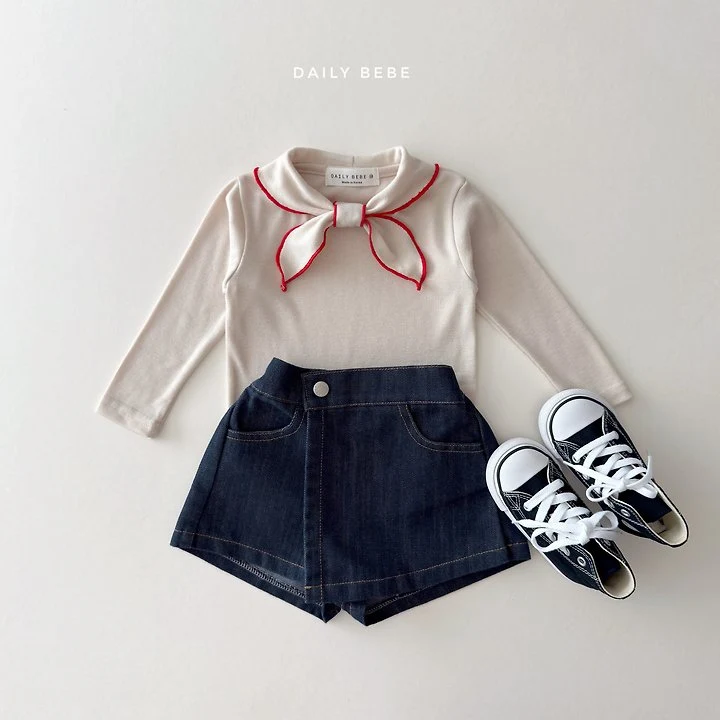 Daily Bebe - Korean Children Fashion - #fashionkids - Scarf Tee - 8