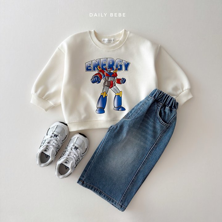 Daily Bebe - Korean Children Fashion - #fashionkids - Curved Denim Pants - 7