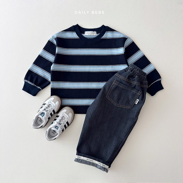 Daily Bebe - Korean Children Fashion - #fashionkids - Roll-Up Raw Denim Pants - 9