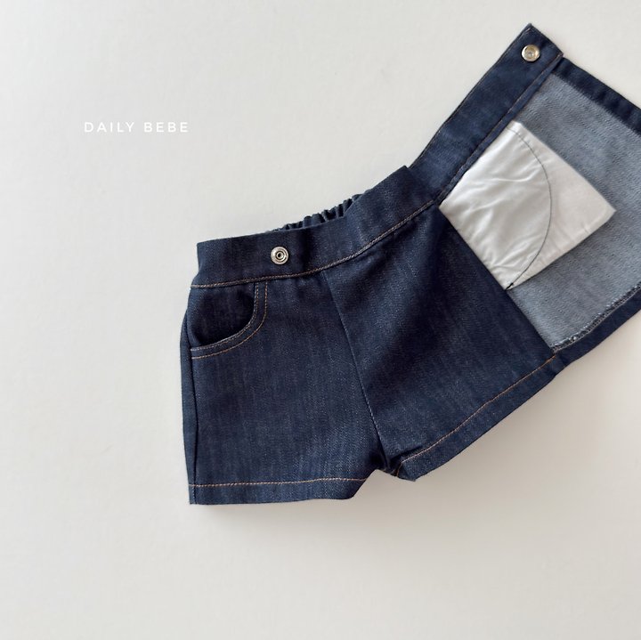 Daily Bebe - Korean Children Fashion - #kidsshorts - Wrap Skirt Pants - 5
