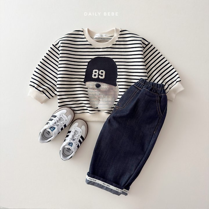 Daily Bebe - Korean Children Fashion - #kidsshorts - Roll-Up Raw Denim Pants - 10