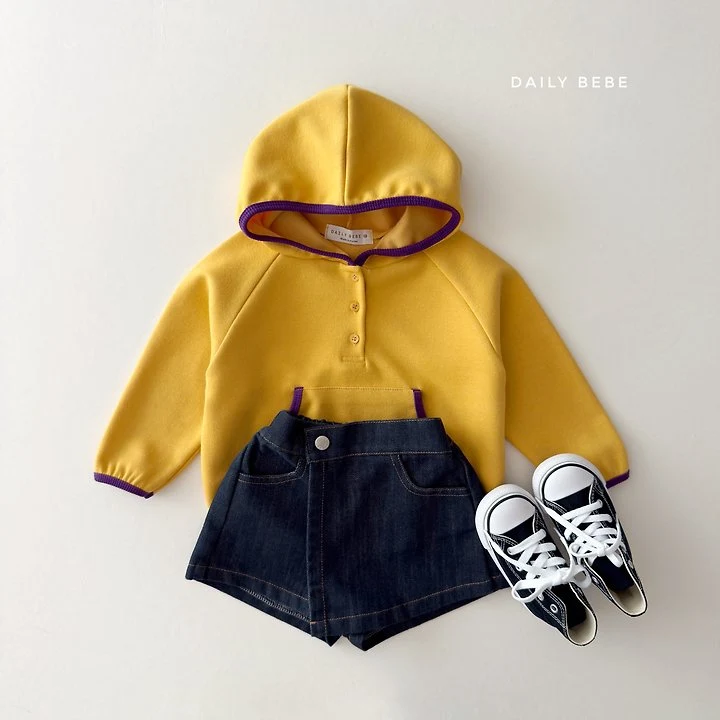 Daily Bebe - Korean Children Fashion - #kidsshorts - Colored Pencil Hooded Tee - 7