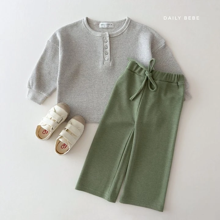 Daily Bebe - Korean Children Fashion - #kidsstore - Knit Wide Pants - 12
