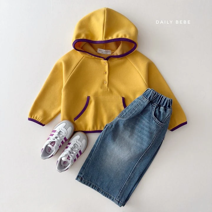 Daily Bebe - Korean Children Fashion - #kidsstore - Colored Pencil Hooded Tee - 8