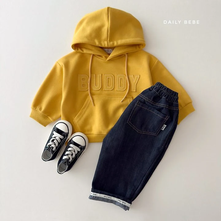 Daily Bebe - Korean Children Fashion - #kidzfashiontrend - Roll-Up Raw Denim Pants - 12