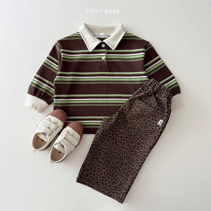 Daily Bebe - Korean Children Fashion - #kidzfashiontrend - Chestnut Collar Tee - 10