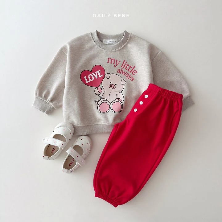 Daily Bebe - Korean Children Fashion - #littlefashionista - Button Jogger Pants - 11