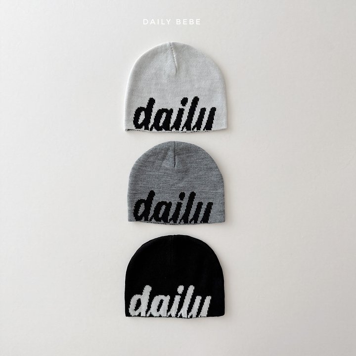 Daily Bebe - Korean Children Fashion - #minifashionista - Lettering Beanie - 4