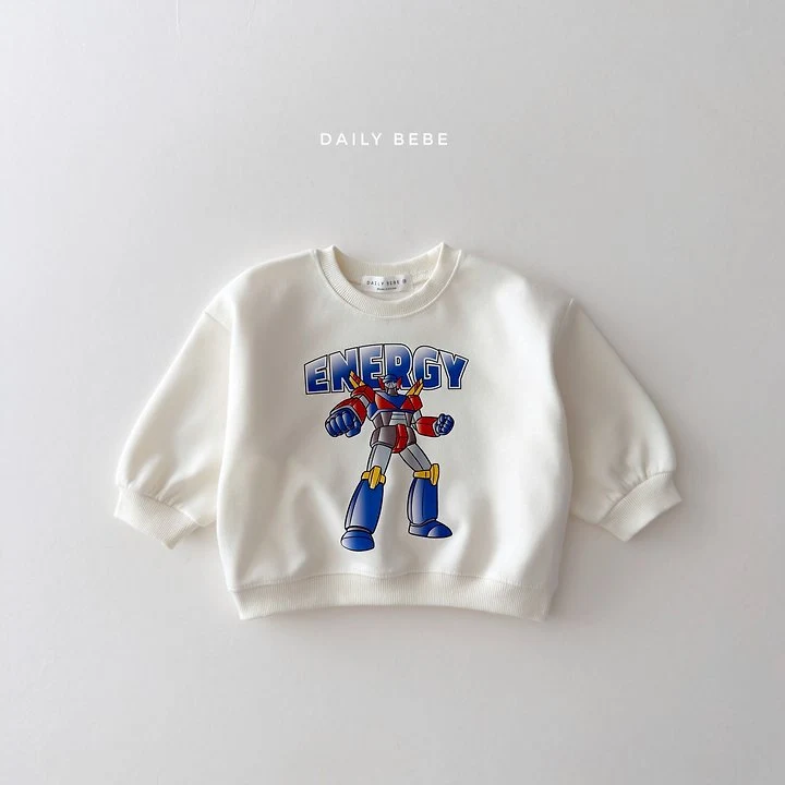 Daily Bebe - Korean Children Fashion - #stylishchildhood - Robot Sweatshirt - 5