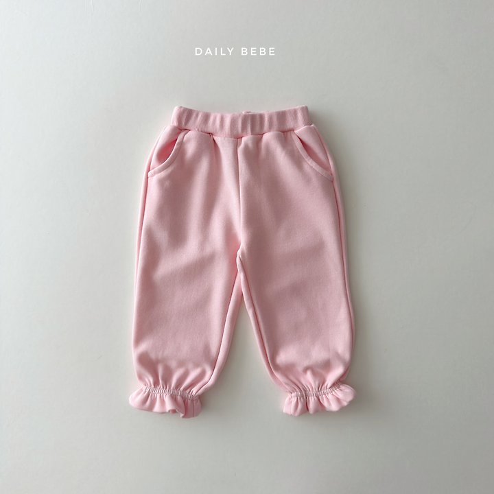 Daily Bebe - Korean Children Fashion - #toddlerclothing - Frill Jogger Pants - 4