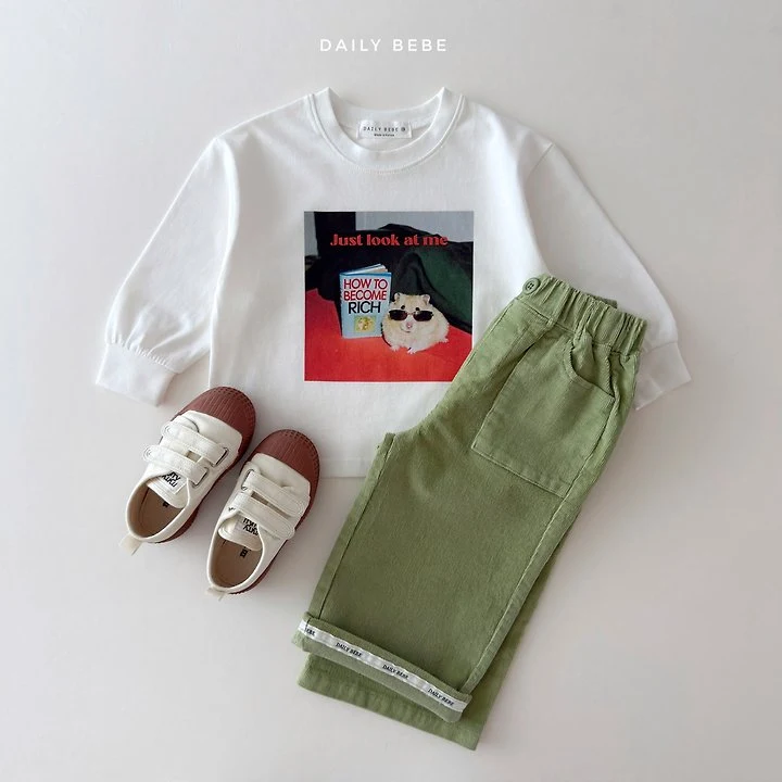 Daily Bebe - Korean Children Fashion - #toddlerclothing - Golden Wide Pants - 9