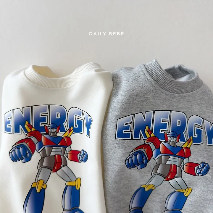 Daily Bebe - Korean Children Fashion - #todddlerfashion - Robot Sweatshirt - 4