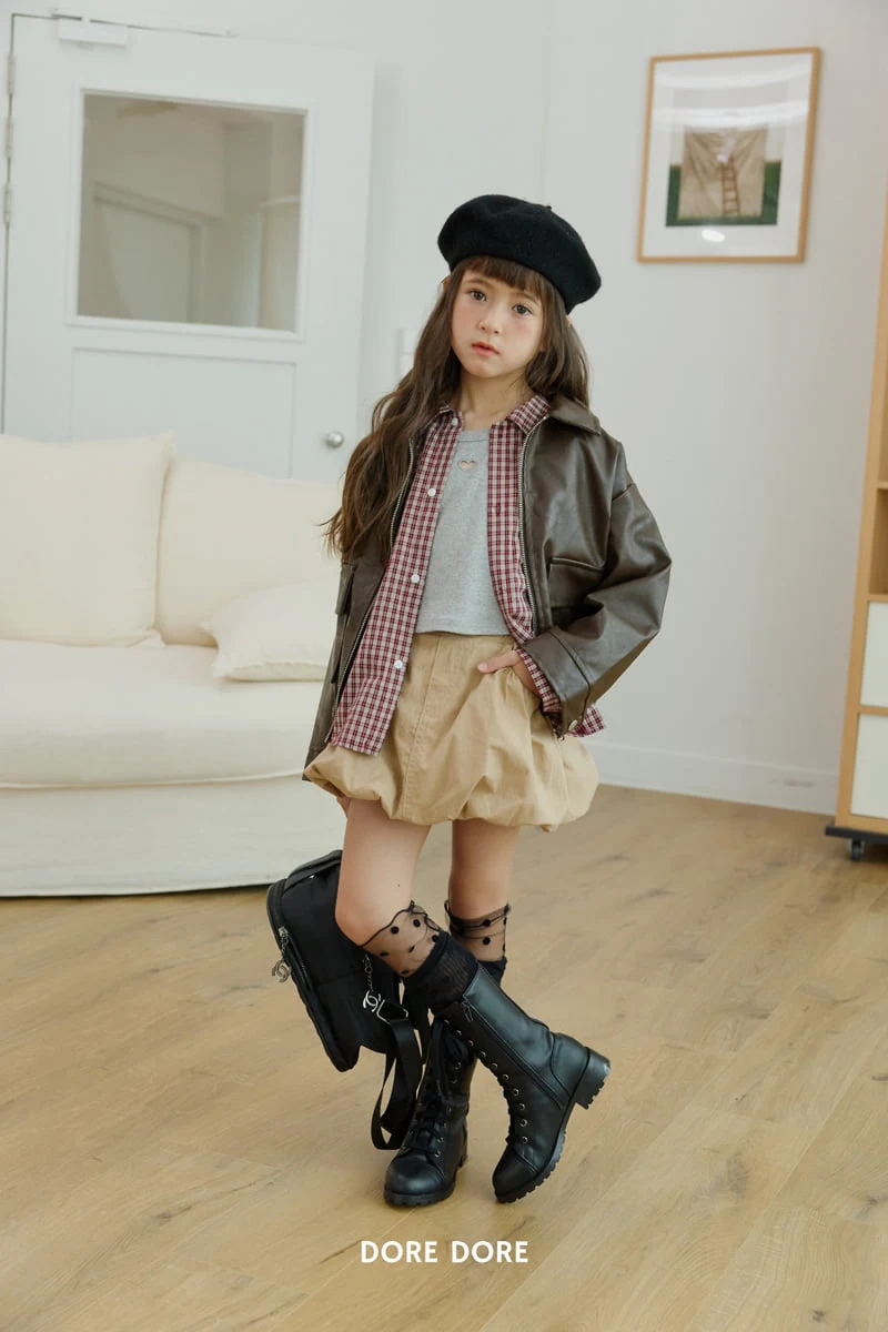 Dore Dore - Korean Children Fashion - #Kfashion4kids - Leather Jacket - 8