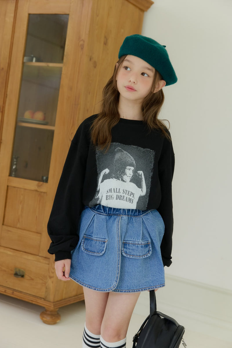 Dore Dore - Korean Children Fashion - #childofig - Jessica Denim Skirt Pants - 8