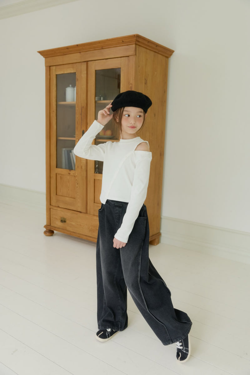 Dore Dore - Korean Children Fashion - #childofig - Diagonal Button Tee - 12