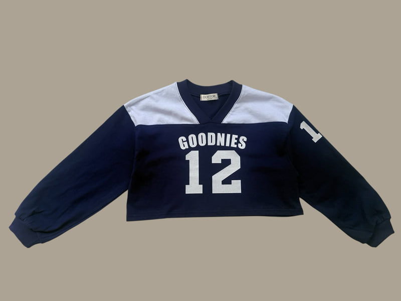 Dore Dore - Korean Children Fashion - #childofig - V-Color Block Crop Tee - 3