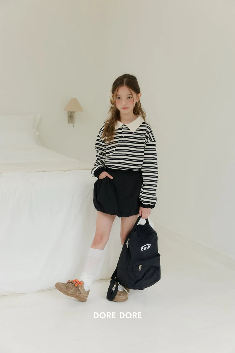 Dore Dore - Korean Children Fashion - #childofig - Little Stripe Collar Tee - 9