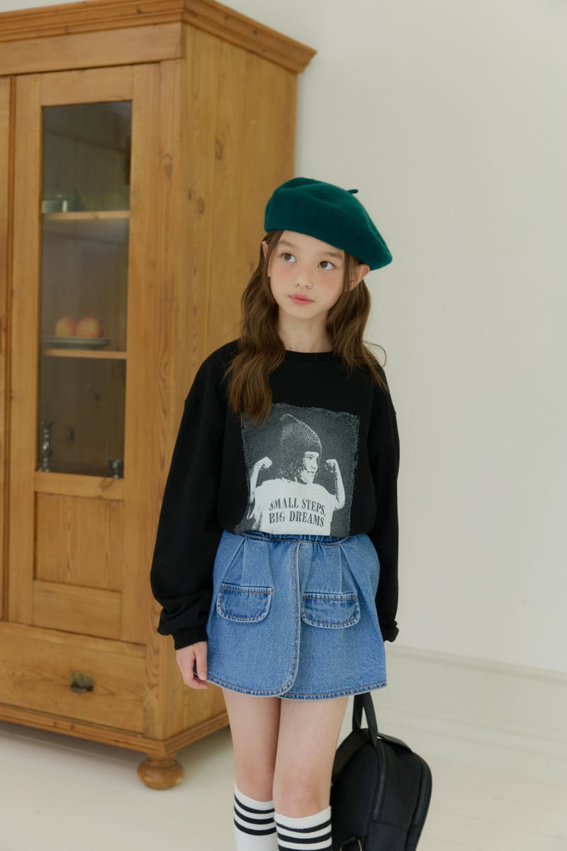 Dore Dore - Korean Children Fashion - #childrensboutique - Jessica Denim Skirt Pants - 9