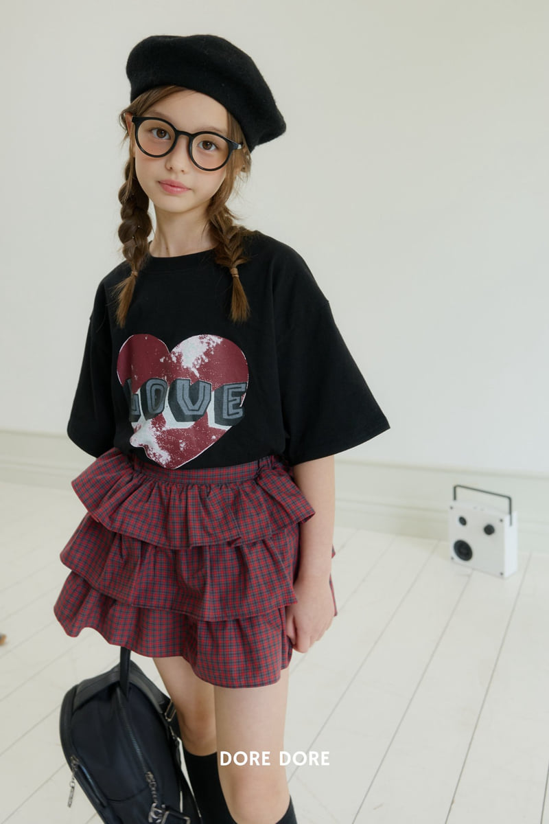 Dore Dore - Korean Children Fashion - #childrensboutique - Love Half-Sleeve Tee - 7