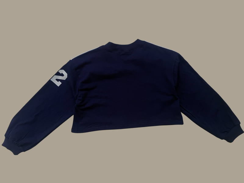 Dore Dore - Korean Children Fashion - #childofig - V-Color Block Crop Tee - 4