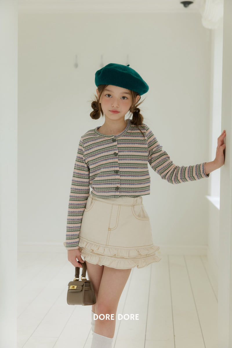 Dore Dore - Korean Children Fashion - #designkidswear - Frill Tiered Skirt Pants - 7