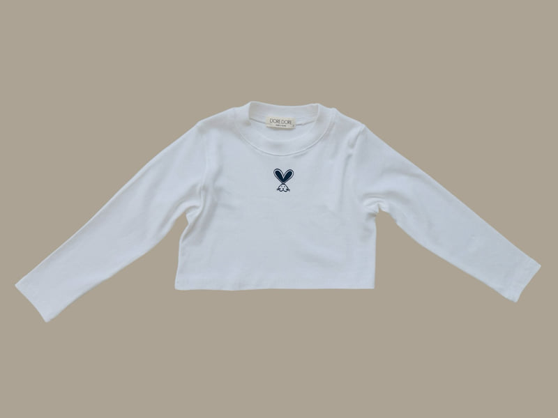 Dore Dore - Korean Children Fashion - #designkidswear - Rabbit Heart Tee - 3