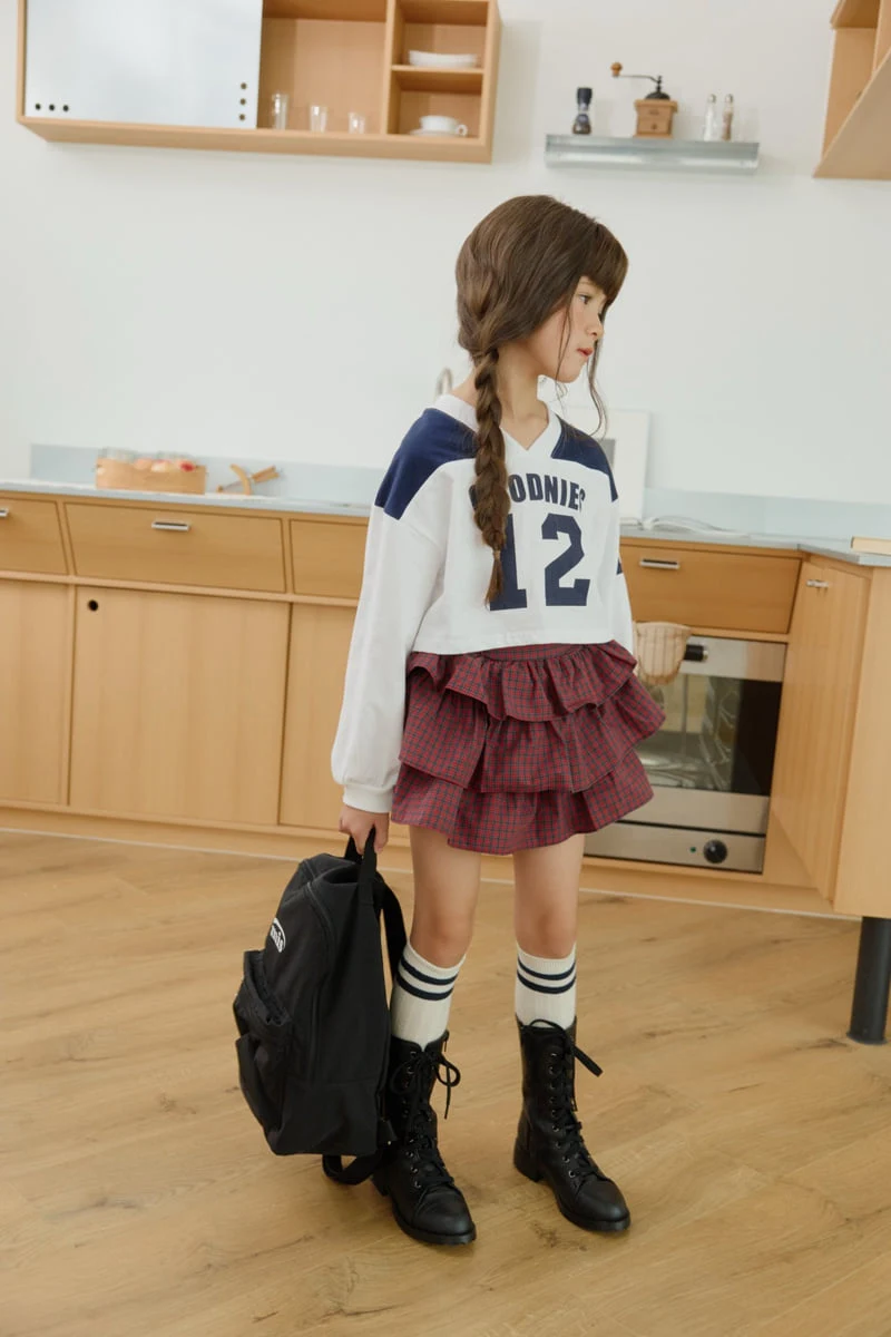 Dore Dore - Korean Children Fashion - #designkidswear - Autumn Check Cancan Skirt Pants - 10