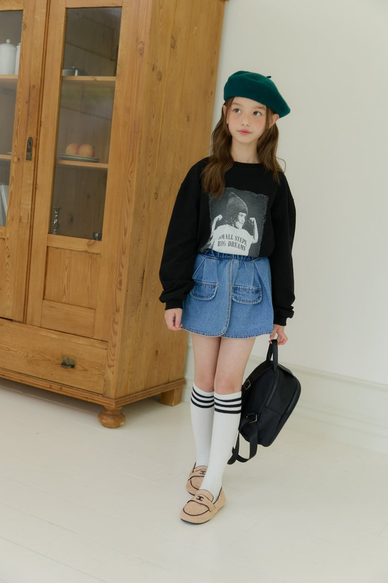 Dore Dore - Korean Children Fashion - #discoveringself - Jessica Denim Skirt Pants - 11