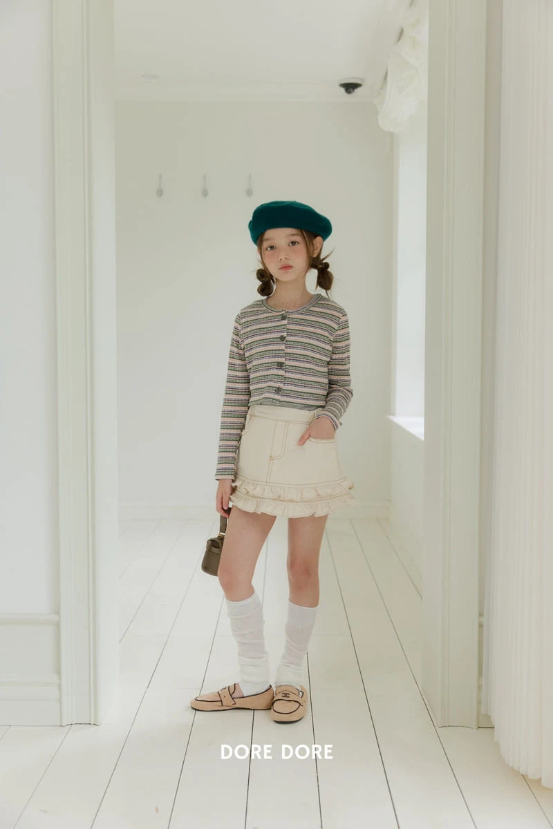 Dore Dore - Korean Children Fashion - #discoveringself - Frill Tiered Skirt Pants - 8