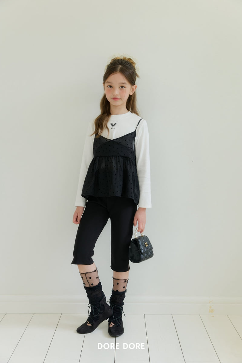 Dore Dore - Korean Children Fashion - #discoveringself - Dot See-through Bustier - 7