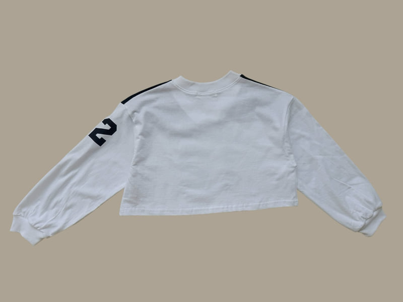 Dore Dore - Korean Children Fashion - #discoveringself - V-Color Block Crop Tee - 6
