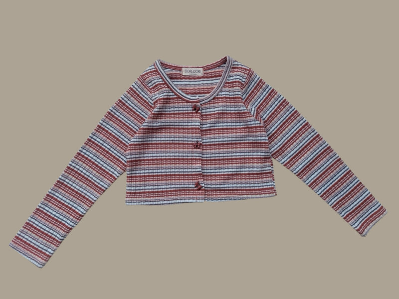 Dore Dore - Korean Children Fashion - #discoveringself - Ribbon Button Cardigan - 5