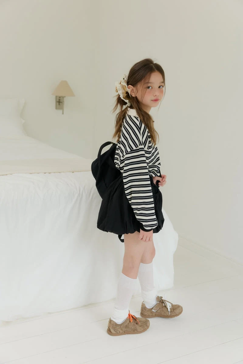 Dore Dore - Korean Children Fashion - #discoveringself - Little Stripe Collar Tee - 12