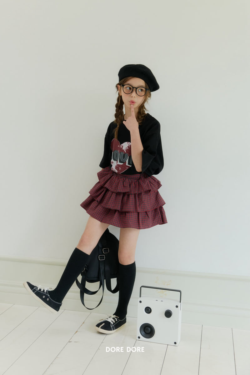 Dore Dore - Korean Children Fashion - #fashionkids - Love Half-Sleeve Tee - 10