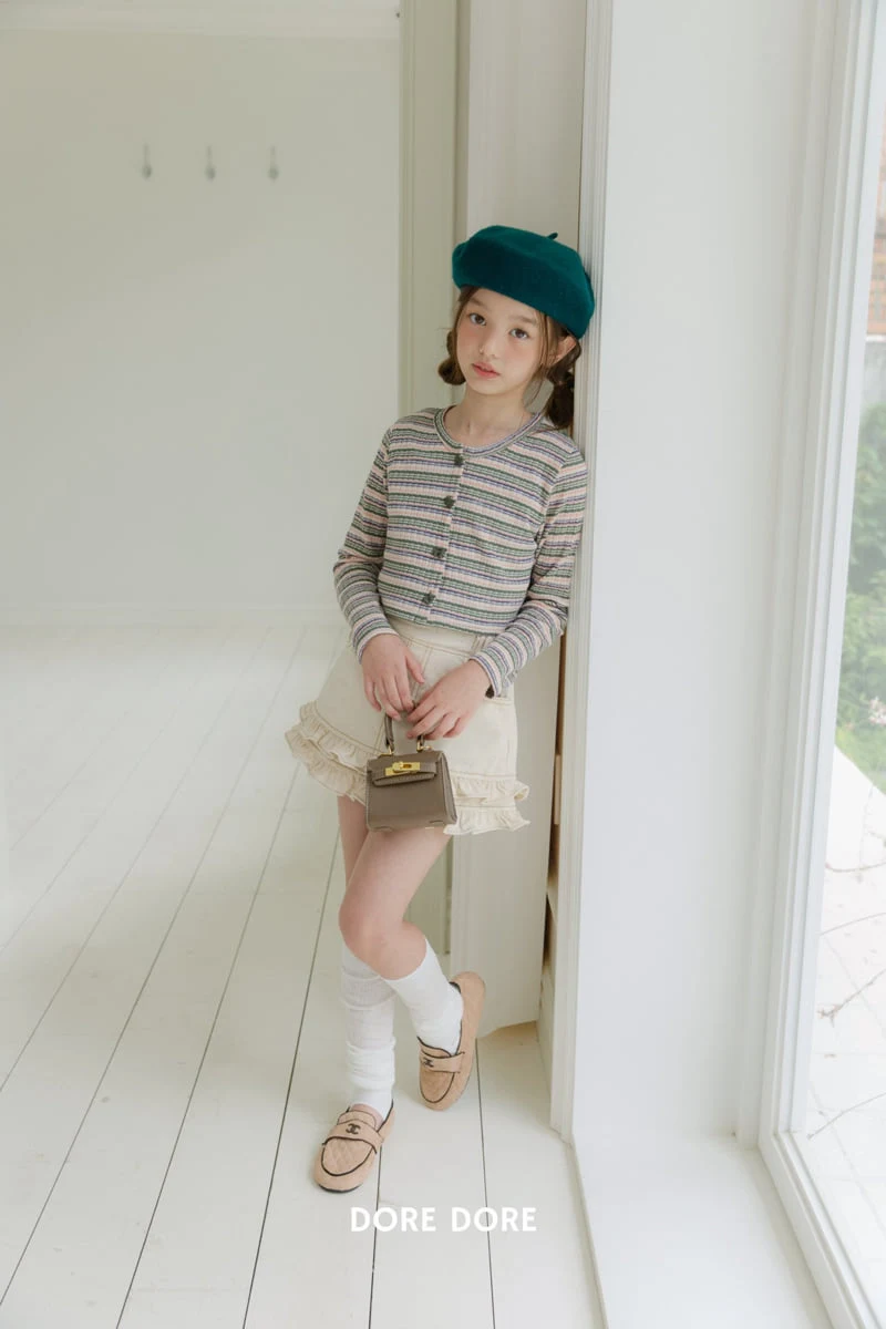 Dore Dore - Korean Children Fashion - #fashionkids - Frill Tiered Skirt Pants - 9