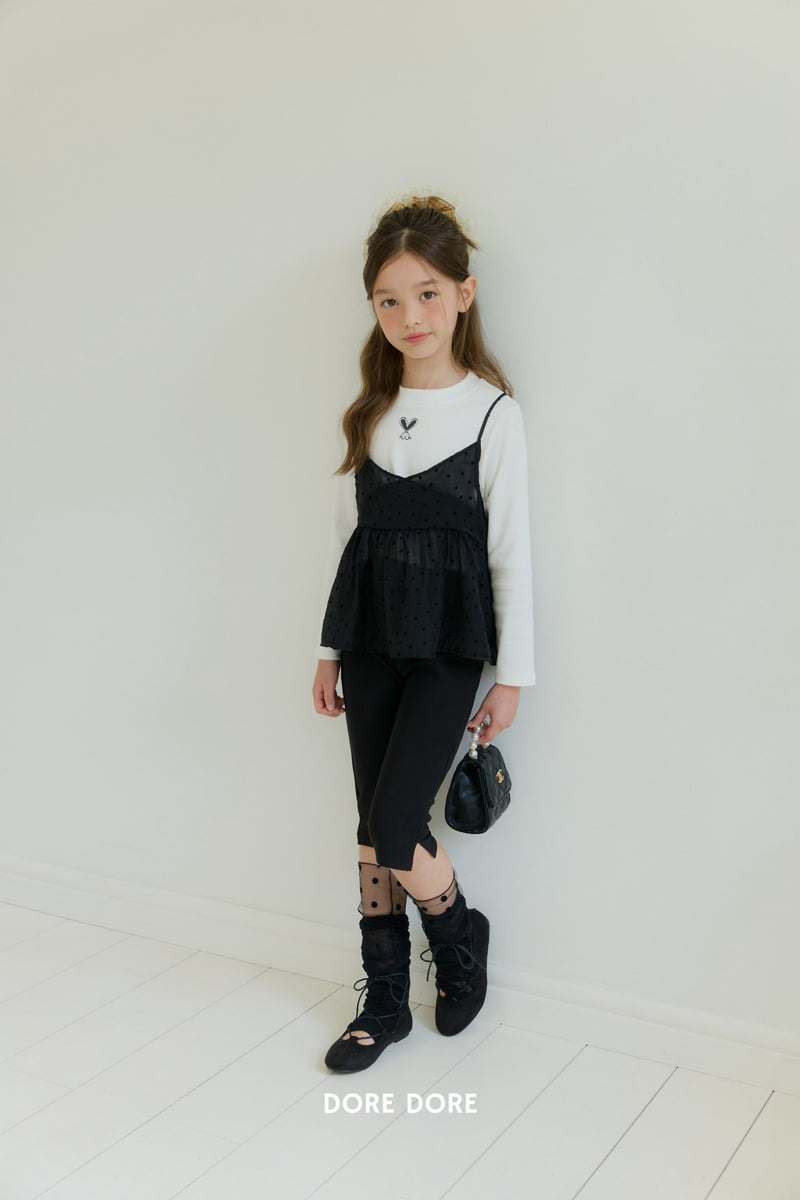 Dore Dore - Korean Children Fashion - #fashionkids - Dot See-through Bustier - 8