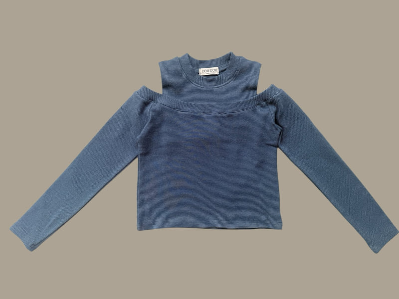 Dore Dore - Korean Children Fashion - #fashionkids - Low Off-Shoulder Tee - 5