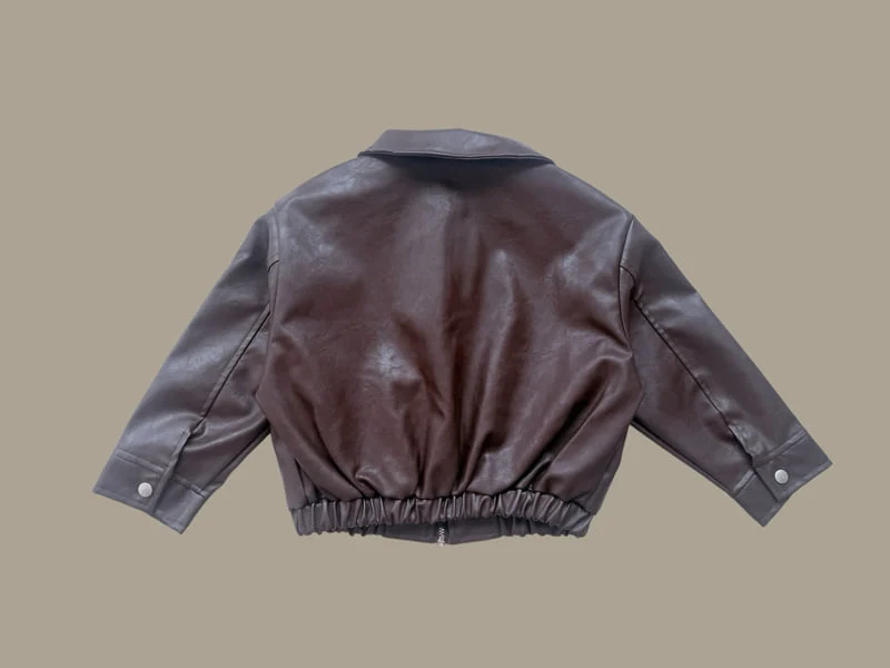 Dore Dore - Korean Children Fashion - #discoveringself - Leather Jacket - 4