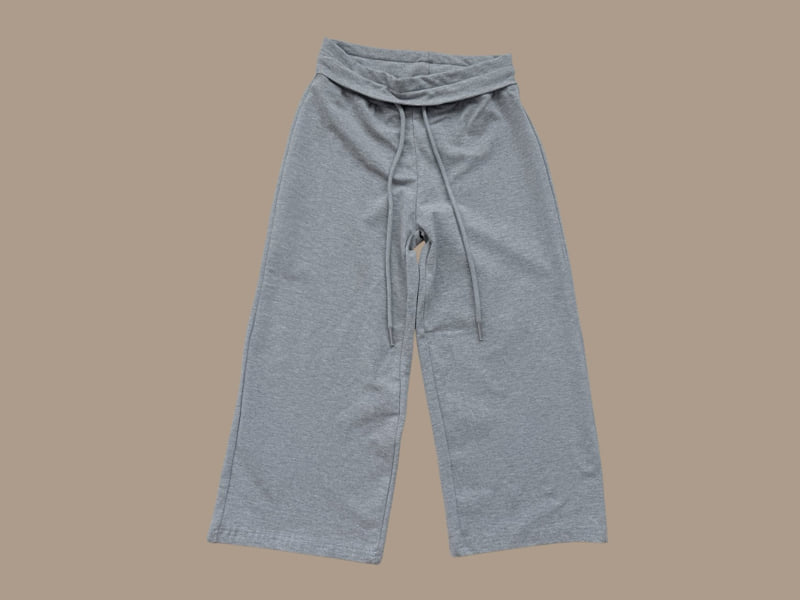 Dore Dore - Korean Children Fashion - #fashionkids - Folding Wide Pants - 3