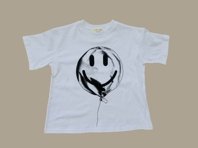 Dore Dore - Korean Children Fashion - #fashionkids - Smile Balloon Half-Sleeve Tee - 3