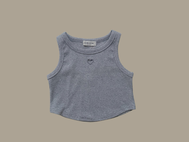 Dore Dore - Korean Children Fashion - #kidsshorts - Punching Heart Sleeveless - 5