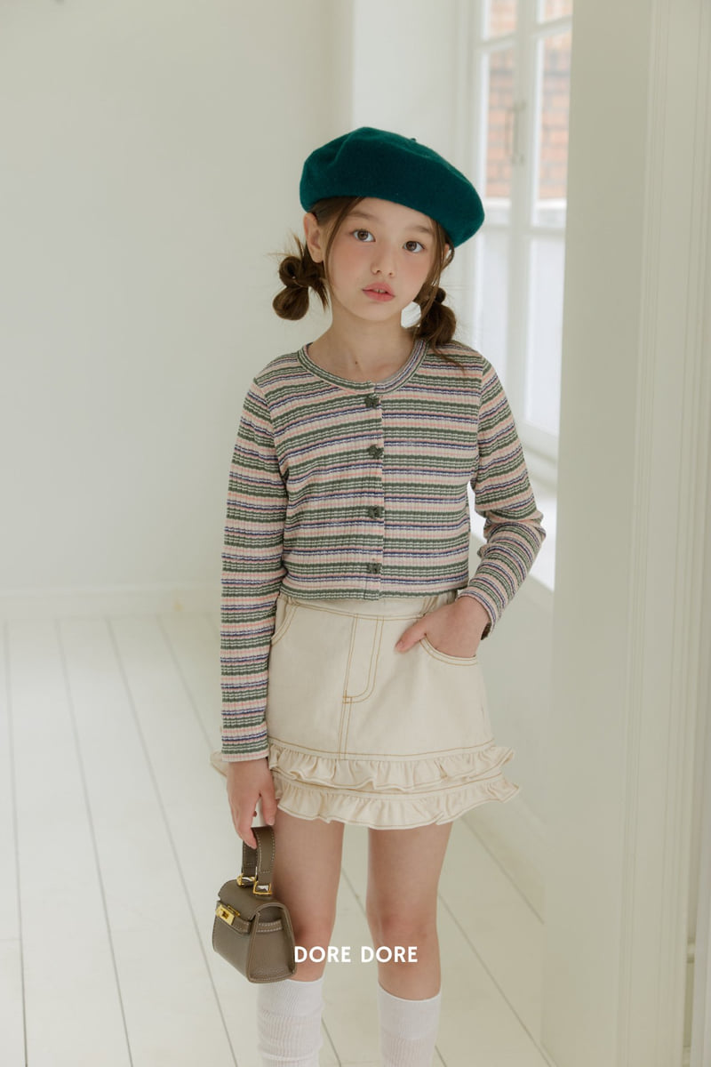 Dore Dore - Korean Children Fashion - #kidsshorts - Ribbon Button Cardigan - 7
