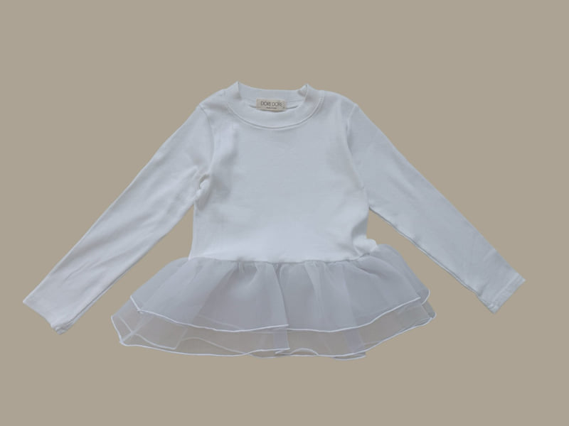 Dore Dore - Korean Children Fashion - #kidsstore - Ripple Sheer Tee - 5