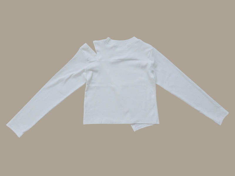 Dore Dore - Korean Children Fashion - #kidsshorts - Diagonal Button Tee - 4