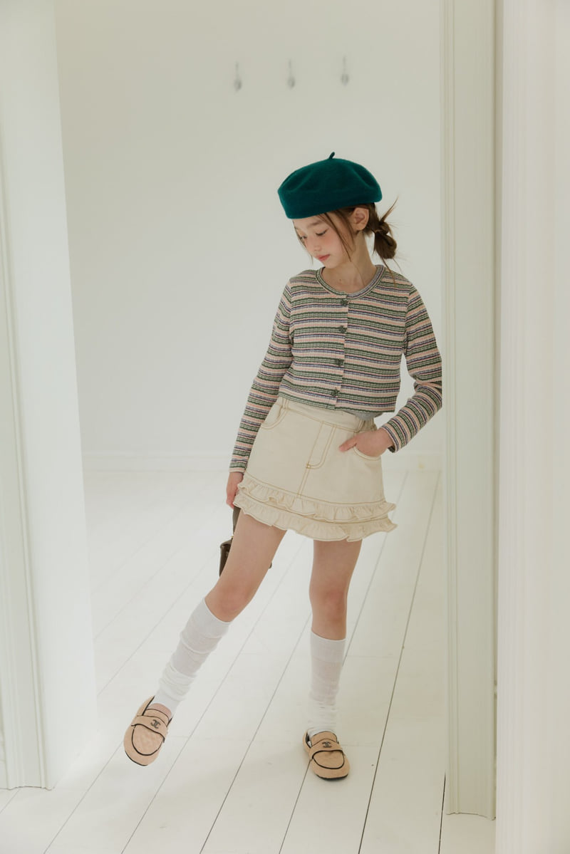 Dore Dore - Korean Children Fashion - #kidsstore - Frill Tiered Skirt Pants - 11