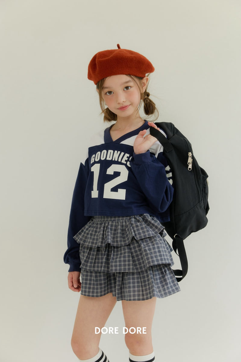 Dore Dore - Korean Children Fashion - #kidsstore - V-Color Block Crop Tee - 9