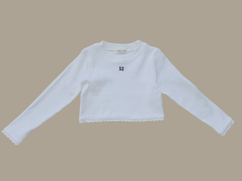 Dore Dore - Korean Children Fashion - #kidsstore - Embroidery Layered Tee - 3