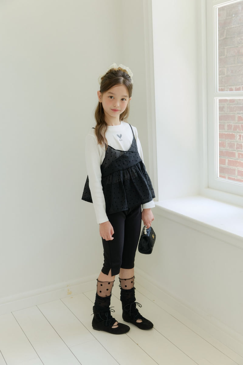 Dore Dore - Korean Children Fashion - #kidzfashiontrend - Dot See-through Bustier - 11
